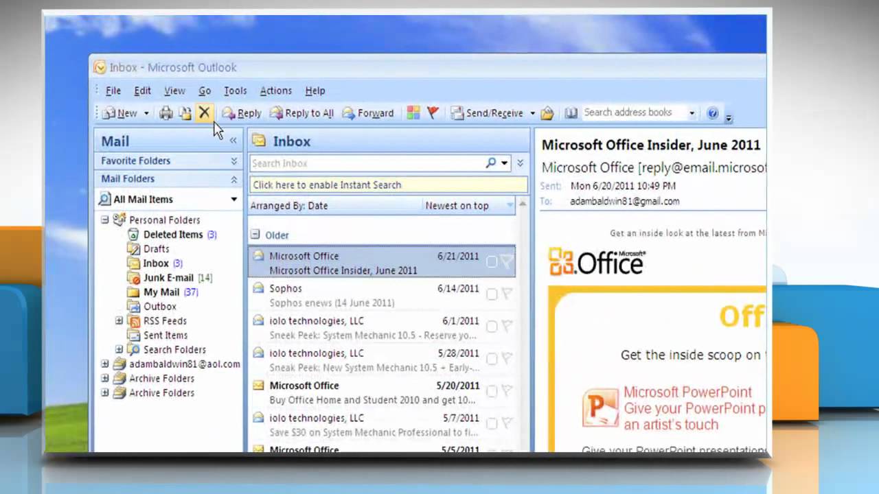 office outlook email